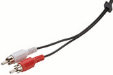 Zenith AC1006SB Stereo Cable, Black Sheath, 6 ft L